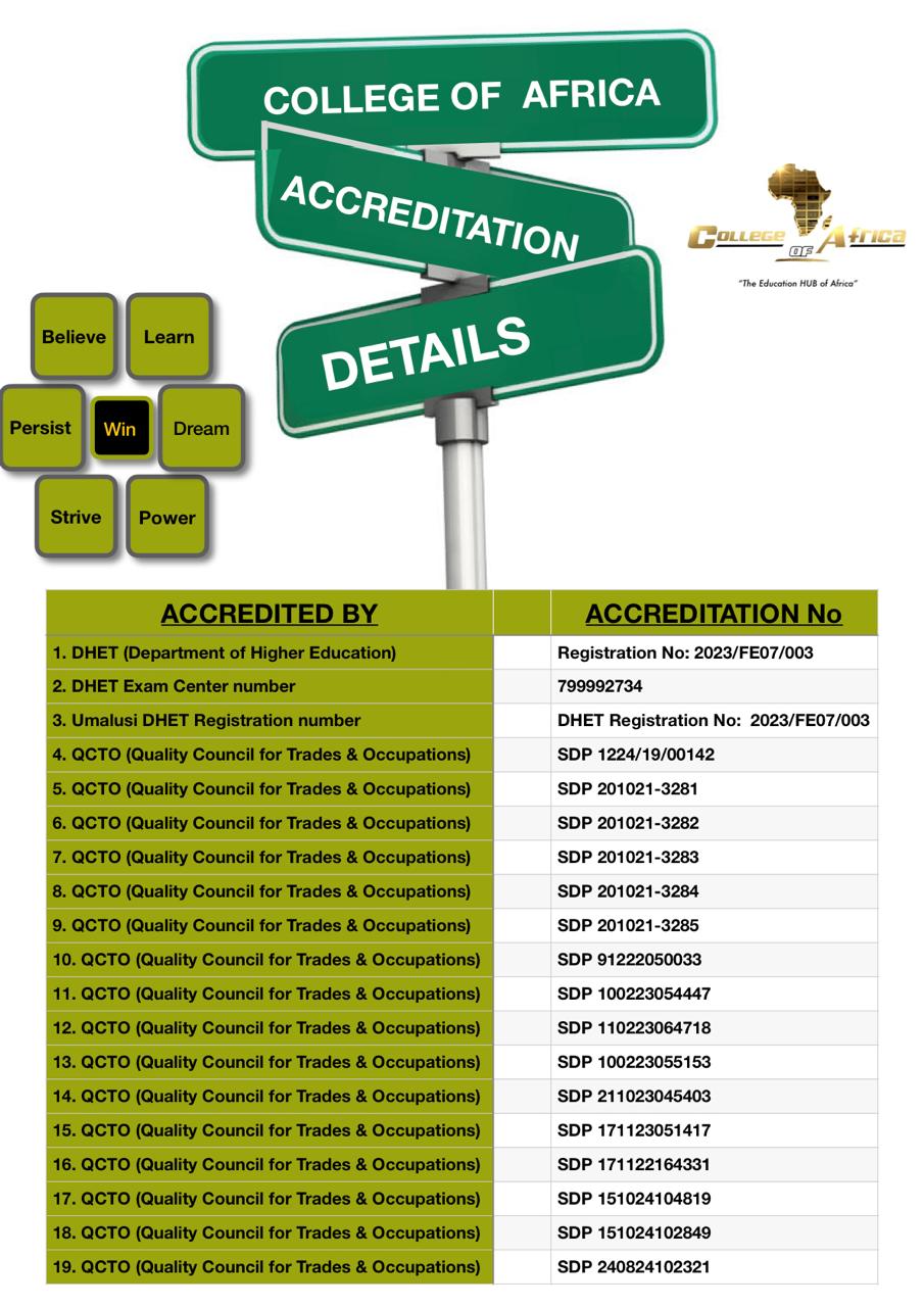 Registration and Accreditation